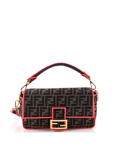 Pre-Owned Fendi Medium Baguette Nm Bag Zucca Canvas