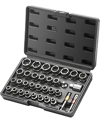 Xdovet Bolt Extractor Set, 29-Piece Bolt And Nut Remover Set, 6mm To 10mm, , Cr-mo Steel Extraction Socket Set With Storage Case