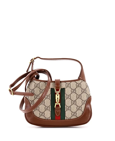 Pre-Owned Gucci Mini Jackie 1961 Hobo Gg Coated Canvas