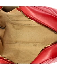 Pre-Owned Gucci Small Gg Marmont Shoulder Bag Matelasse Leather