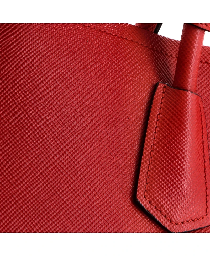 Pre-Owned Prada Medium Cuir Double Tote Saffiano Leather