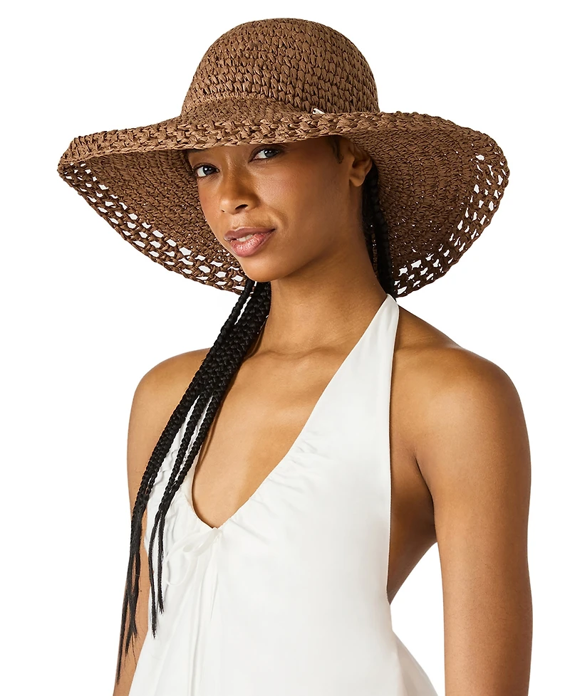 Steve Madden Women's Paper Raffia Floppy Hat