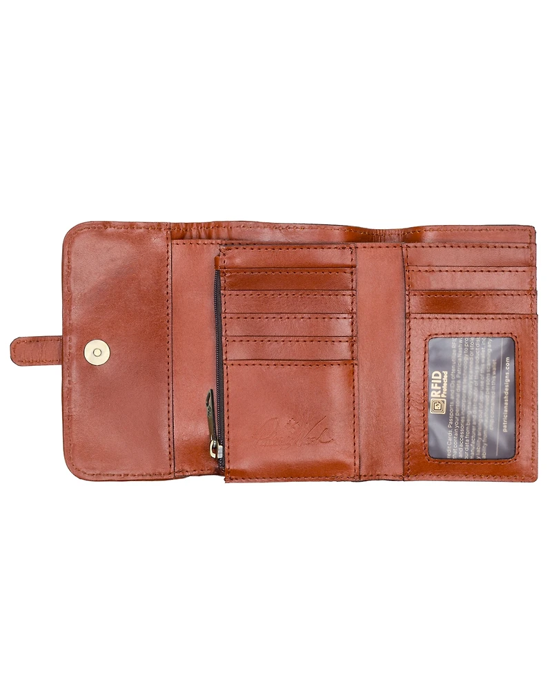Patricia Nash Perla Trifold Leather Wallet