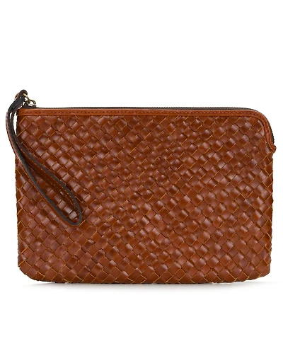 Patricia Nash Leisha Zippered Leather Wristlet