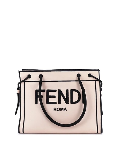 Pre-Owned Fendi Small Roma Shopper Tote Canvas