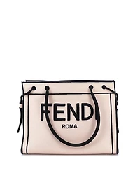 Pre-Owned Fendi Small Roma Shopper Tote Canvas