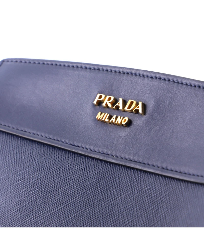 Pre-Owned Prada Small Esplanade Crossbody Bag Saffiano with City Calf