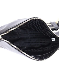 Pre-Owned Prada Small Triangle Logo Zip Crossbody Bag Soft Leather