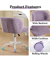 Rainsken Faux Fur Office Chair