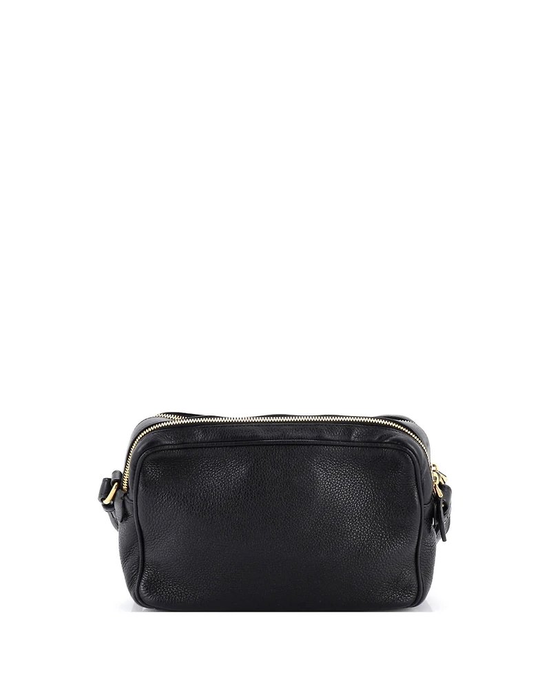 Pre-Owned Prada Double Zip Camera Bag Vitello Daino