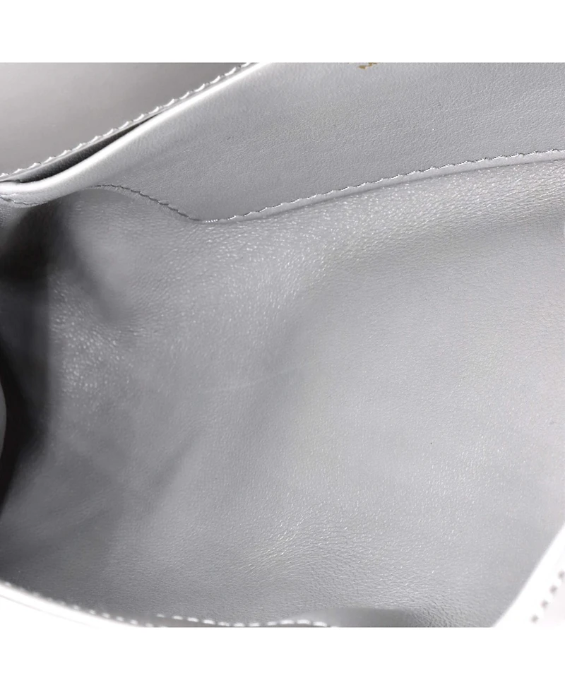 Pre-Owned Prada Trapezoid Flap Shoulder Bag Brushed Leather