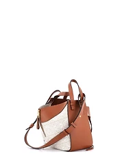 Pre-Owned Loewe Small Hammock Bag Leather and Anagram Jacquard