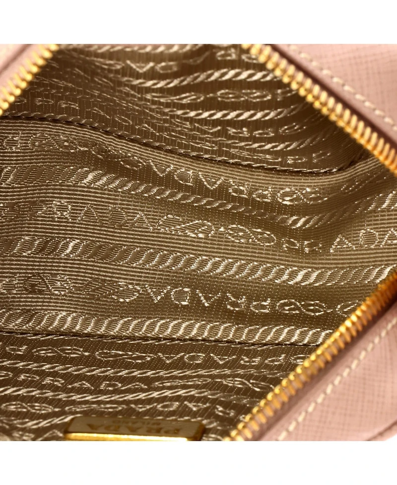 Pre-Owned Prada Mini Zip Crossbody Bag Saffiano Leather