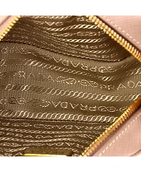 Pre-Owned Prada Mini Zip Crossbody Bag Saffiano Leather