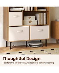 Slickblue 6 Cube Storage Organizer Shelf with Removable Fabric Drawers