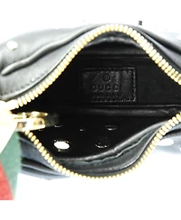 Pre-Owned Gucci Mini Attache Shoulder Bag Grommet Embellished Leather