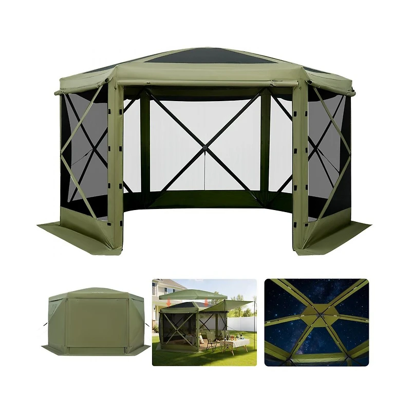 Slickblue Pop Up Gazebo Screen Tent with Carry Bag