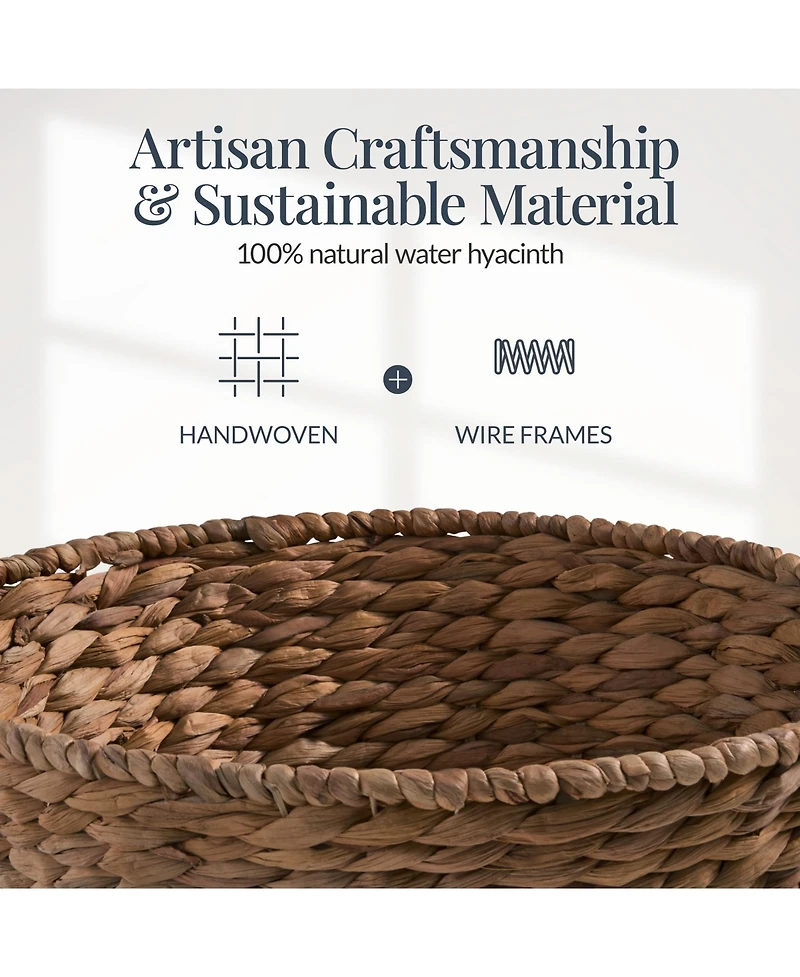 Best Choice Products Easter Basket, Woven Basket for Kids w/ Collapsible Handle