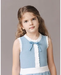 Hope & Henry Toddler Girls Button Front Tank Sweater Dress