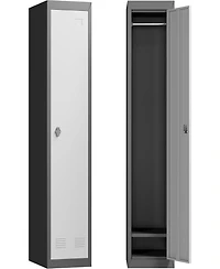 gaomon 72" Tall Metal Storage Cabinet with Door, Lockable Steel Locker with Shelves for School Office Garage