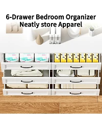 Rainsken 6 Drawer Dresser for Bedroom