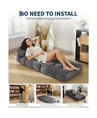 gaomon Folding Sofa Bed,Convertible Sleeper Chair with Pillow