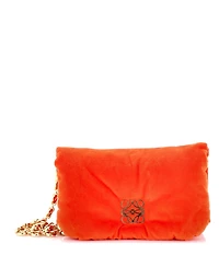 Pre-Owned Loewe Mini Goya Chain Puffer Bag Leather
