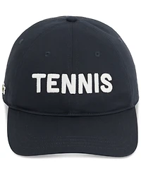 Lacoste Embroidered Twill 6-Panel Cotton Tennis Hat