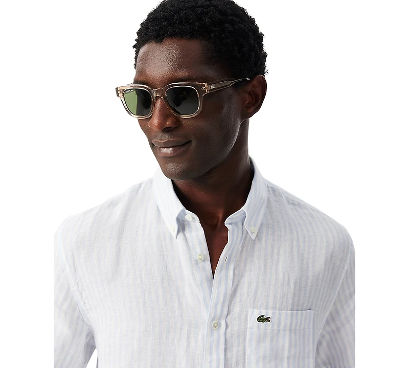 Lacoste Men's Regular-Fit Linen Shirt