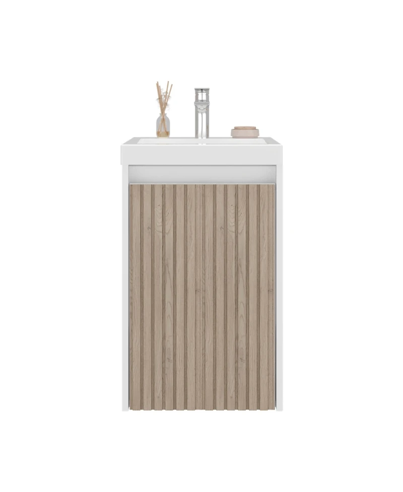 Depot E-shop Homer Floor Bathroom 32" H, One Door and Two Interior Shelve