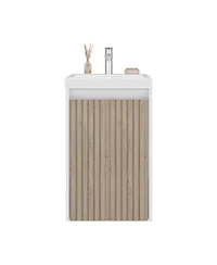 Depot E-shop Homer Floor Bathroom 32" H, One Door and Two Interior Shelve