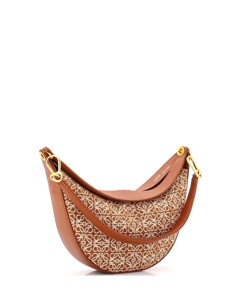Pre-Owned Loewe Luna Hobo Anagram Jacquard