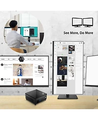 Msi Cubi 5 Mini Desktop Intel Core i7 16GB Ram Intel Iris Xe Graphics 512GB Ssd Storage Windows 11 Pro - Black