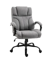 Boyel Living 500 lbs Big and Tall Office Chair with Wide Seat and Linen Finish