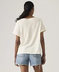 Levi's Women's Graphic Julie Pocket Crewneck Cotton T-Shirt