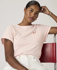 Levi's Women's Graphic Julie Pocket Crewneck Cotton T-Shirt