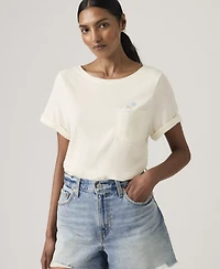 Levi's Women's Graphic Julie Pocket Crewneck Cotton T-Shirt