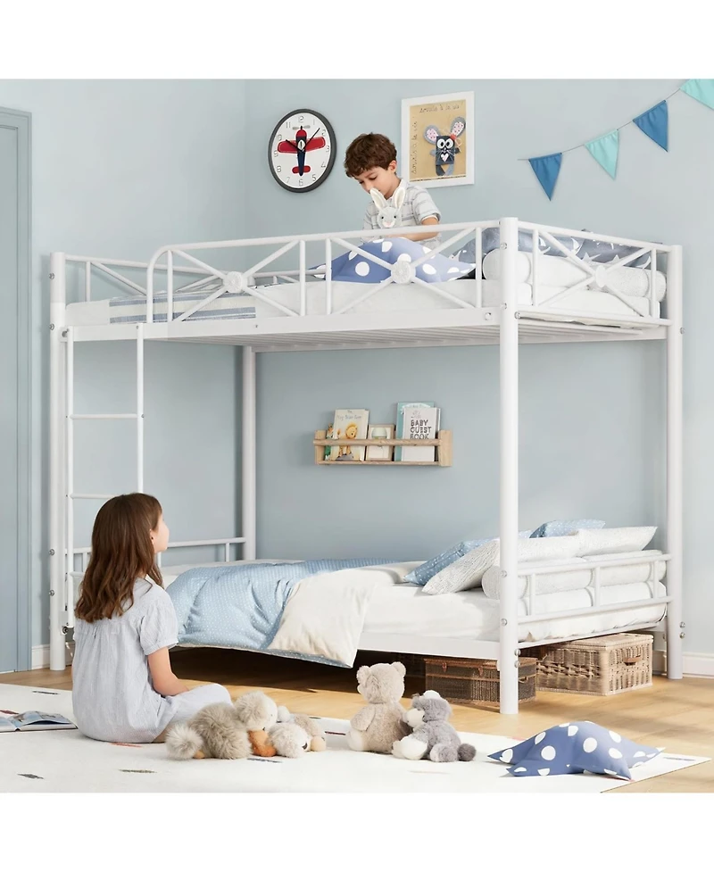 gaomon Metal Bunk Bed Heavy Duty with Safety Guard Rails, Space-Saving Design, Steel Frame
