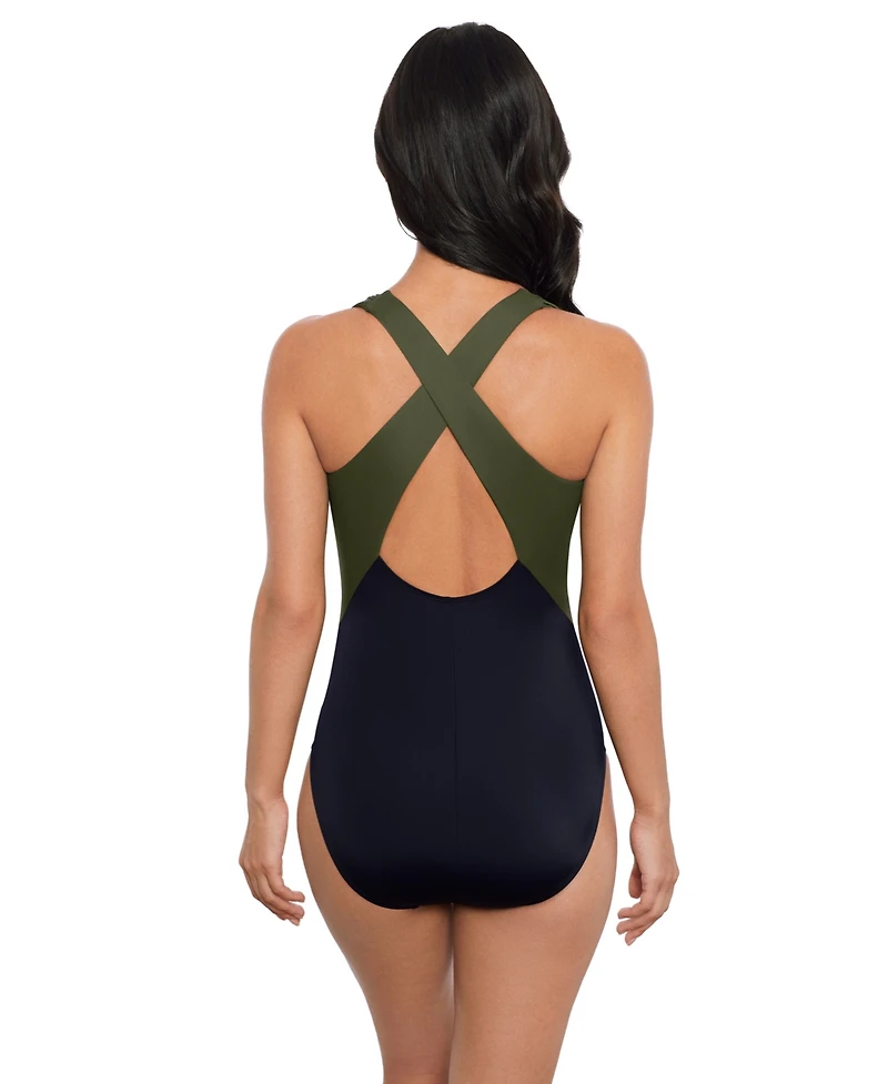 Magicsuit Women's V-Neck One-Piece Swimsuit