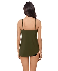 Magicsuit Women's Solid High-Neck Tankini Top