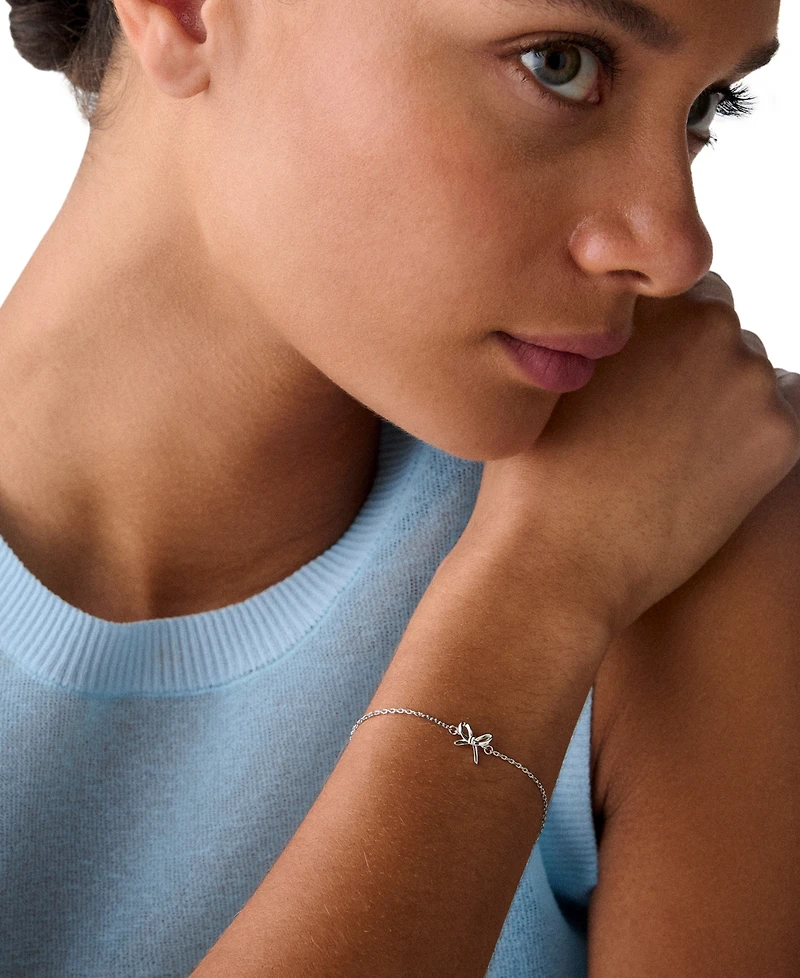 kate spade new york Gold Plated Girlie Pearlie Mini Bow Bracelet