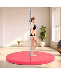 Hongge Pole Dance Crash Mat Round Portable Yoga Mat with Epe Foam
