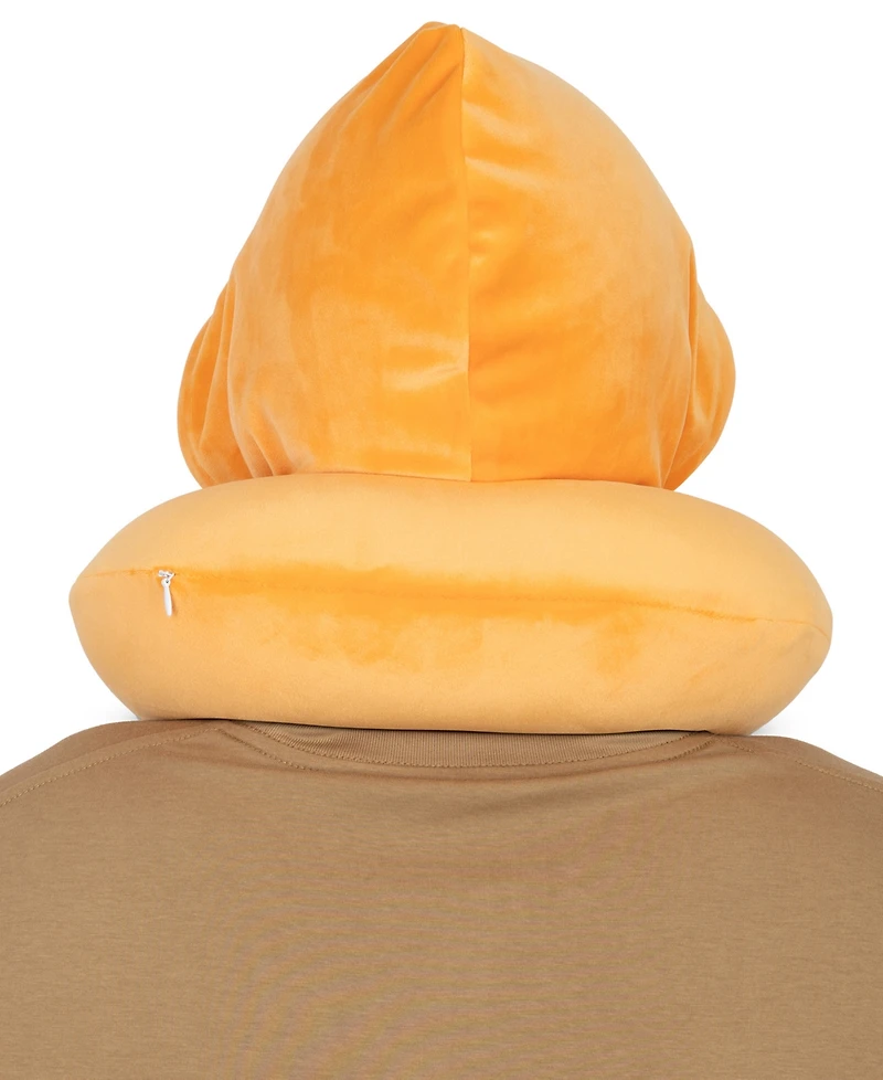 Von Dutch Pinstripe Hooded Memory Foam 11" Travel Neck Pillow