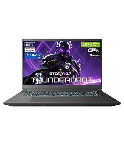 Thunderobot Storm 17.3" Traditional Laptop Intel Core i7 32GB Ram Nvidia GeForce Rtx 5070 1TB Ssd Storage Windows 11 Home 165Hz.