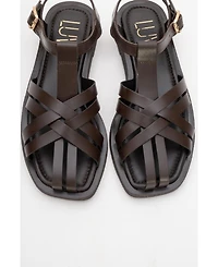 Forever and Always Shoes Women's Andres Leather Sandal