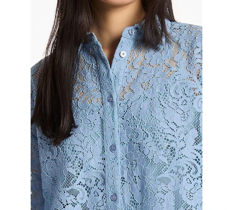 Michael Michael Kors Women's Short-Sleeve Cropped Shirt