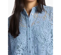 Michael Michael Kors Women's Short-Sleeve Cropped Shirt