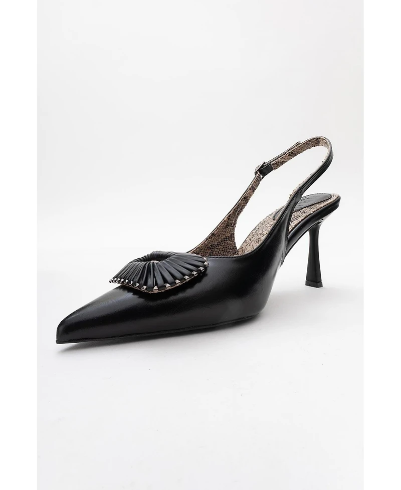 Prologue Shoes Women's Spera Buckled Pointed Toe Pump