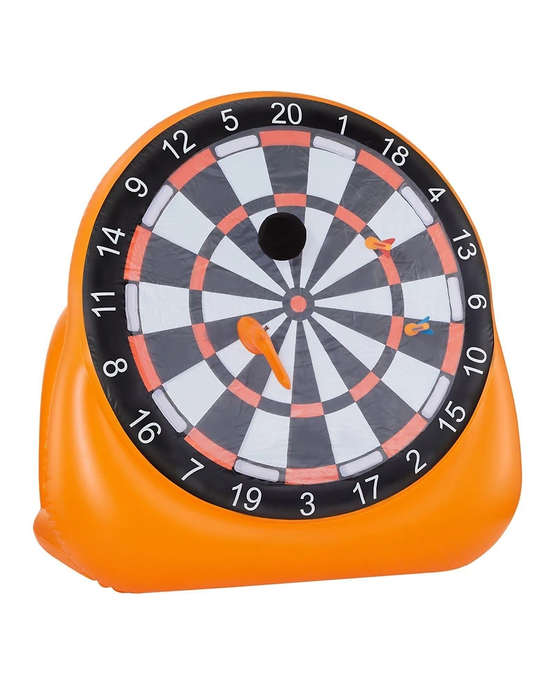 Mecale 6 Ft Inflatable Soccer Dart Board with Balls and Air Pump
