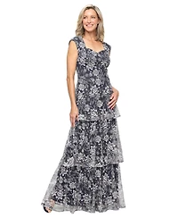 Alex Evenings Women's Embroidered Sweetheart Neck Ball Gown